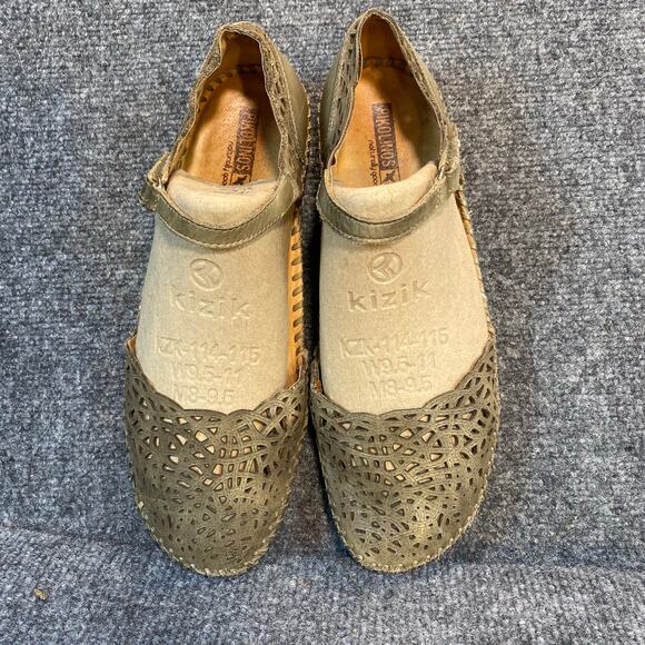 PIKOLINOS Shoes - Pikolinos Women 10.5 Green Puerto Vallarta Mary Jane Closed Toe Sandals Shoes